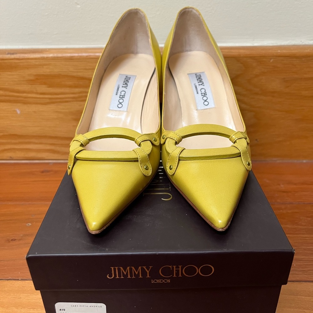 Jimmy Choo Mustard Heel!